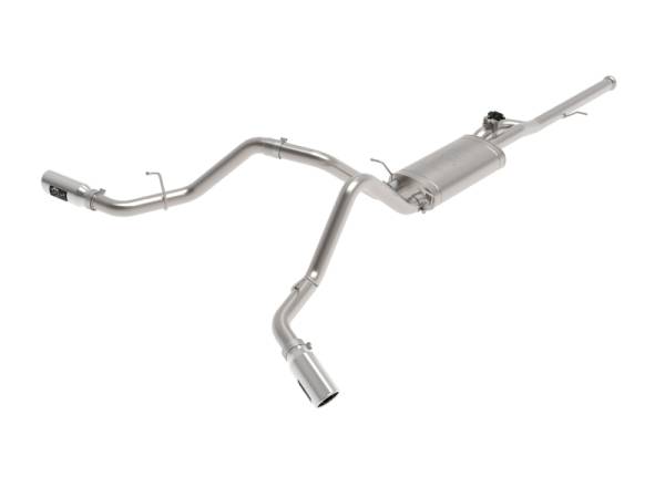 aFe - aFe Gemini XV 3in 304SS CB Exhaust w/ Cutout 14-19 GM Trucks 4.3/5.3L w/ Pol Tips - CrewCab/Extended 49-34132-P