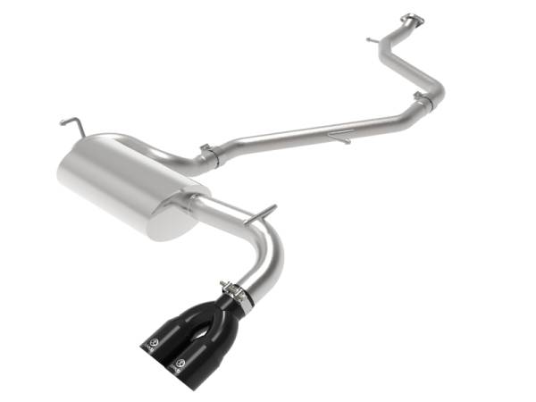 aFe - aFe Takeda 18-21 Toyota C-HR 2.0L 2.5in 304 Stainless Steel Cat-Back Exhaust w/ Black Tip 49-36044-B