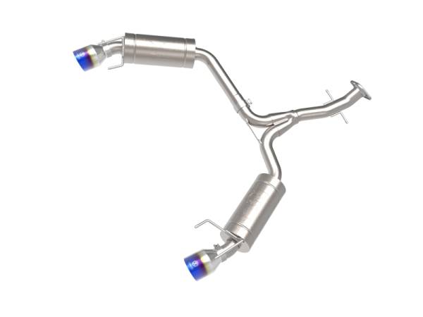 aFe - aFe POWER Takeda 06-13 Lexus IS250/IS350 SS Axle-Back Exhaust w/ Blue Flame Tips 49-36055-L