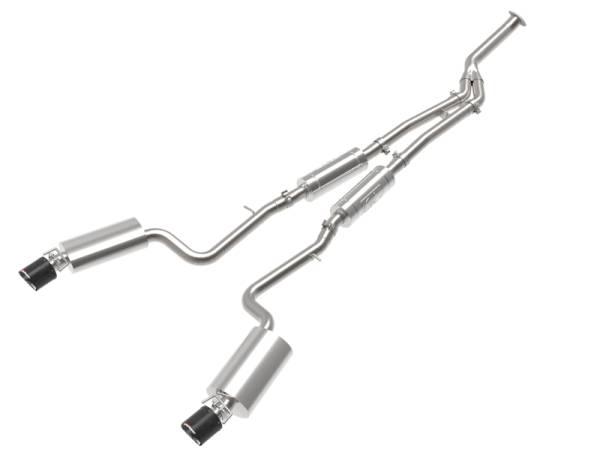 aFe - aFe POWER Takeda 16-17 Lexus IS200t L4-2.0L (t) 2.5in-3in 304 SS CB Exhaust - Carbon Fiber 49-36059-C