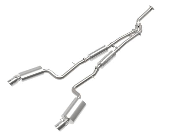 aFe - aFe POWER Takeda 16-17 Lexus IS200t L4-2.0L (t) 2.5in-3in 304 SS CB Exhaust w/Polish Tip 49-36059-P