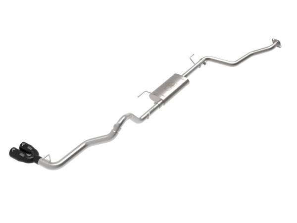 aFe - aFe 2024 Toyota Tacoma L4 2.4L Vulcan Series 2.5-3in 304 SS Steel Cat-Back Exhaust w/Black Tips 49-36074-B