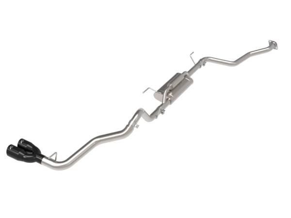 aFe - aFe 24-25 Toyota Tacoma L4-2.4L (t) Vulcan Series 2.5in to 3in Cat-Back w/ Black Tip 49-36078-B