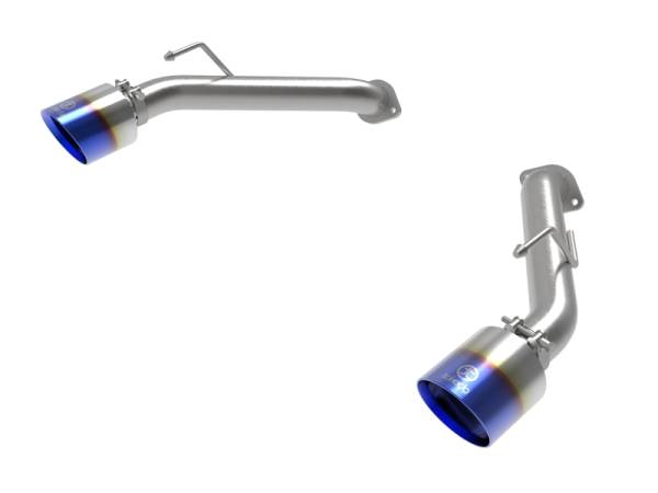 aFe - aFe 2023 Nissan Z V6-3.0L (tt) Takeda Stainless Steel Axle-Back Exhaust System w/ Blue Flame Tip 49-36137-L
