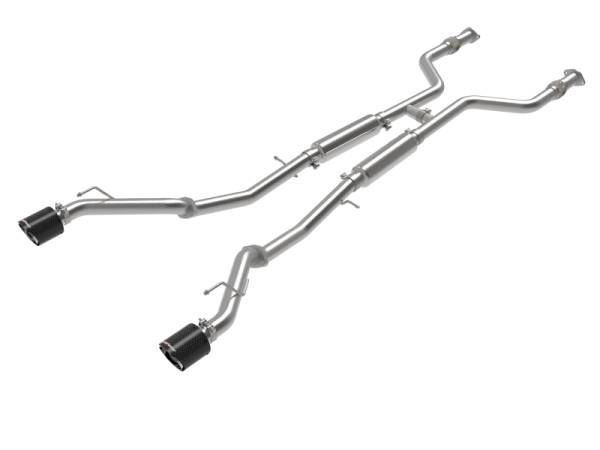 aFe - aFe POWER Takeda 2023 Nissan Z 2 1/2in 304 SS Cat-Back Exhaust System w/ Carbon Fiber Tips 49-36138-C
