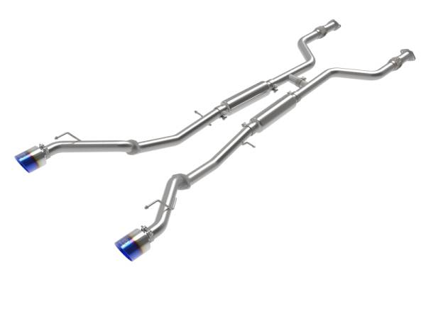aFe - aFe POWER Takeda 2023 Nissan Z 2 1/2in 304 SS Cat-Back Exhaust System w/ Blue Flame Tips 49-36138-L