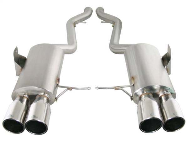 aFe - aFe MACHForce XP Exhaust Cat-Back 2.5in Dia SS-304 Polished Tips 07-13 BMW M3 (E92/93) V8 4.0L 49-36312-P