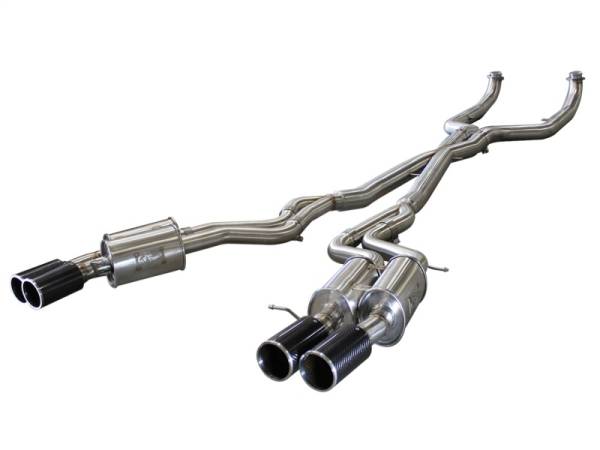aFe - aFe MACHForce XP Exhaust 304SS Cat-Back w/ Carbon Fiber Tips 12-13 BMW M5 (F10) V8 4.4L (tt) 49-36317-C