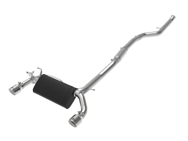 aFe - aFe MACHForce XP 3in to 2.5in 304 SS Cat-Back Exhaust w/ Polished Tips 14-16 BMW M235i 49-36347-P