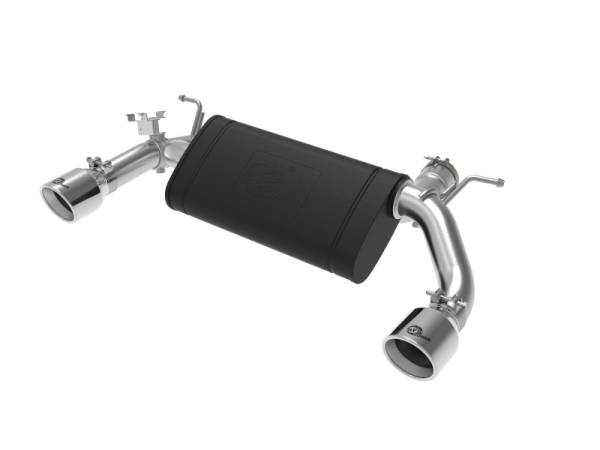 aFe - aFe MACHForce XP 3in to 2.5in 304 SS Axle-Back Exhaust w/ Polished Tips 14-16 BMW M235i 49-36348-P