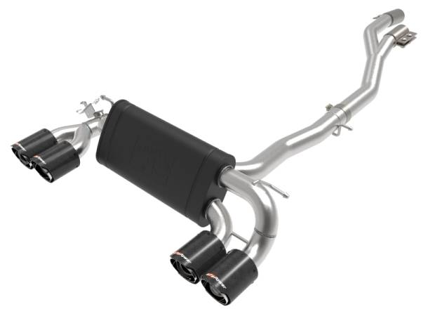 aFe - aFe MACHForce XP Exhausts Cat-Back SS 19-21 BMW M2 Competition L6-3.0L w/Carbon Fiber Tips 49-36350-C