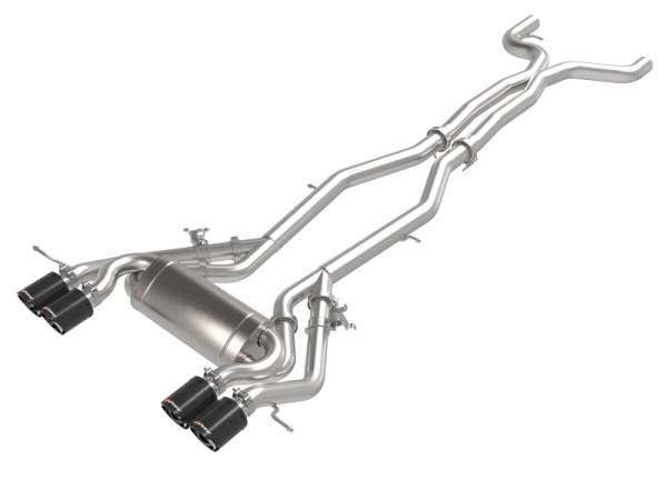 aFe - aFe MACHForce XP Exhausts Cat-Back SS 19-21 BMW M2 Competition L6-3.0L w/Carbon Tips 49-36351-C