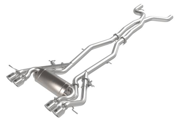aFe - aFe MACHForce XP Exhausts Cat-Back SS 21 BMW M2 Competition L6-3.0L w/Polished Tips 49-36351-P