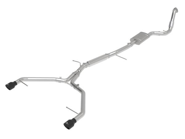 aFe - aFe 17-19 Audi A4 (B9) MACH Force-Xp 3in to 2.5in 304 SS Cat-Back Exhaust System-Dual SS Tips 49-36420-B