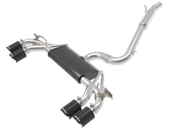 aFe - aFe POWER MACH Force-Xp 15-19 Volkswagen Golf R L4-2.0L(T) 304 SS Cat-Back Exhaust System - Carbon 49-36430-C