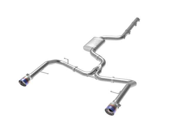 aFe - aFe 19-21 VW Jetta GLI (MKVII) L4-2.0L (t) MACH Force-Xp 304 SS Cat-Back Exhaust System Blue Tips 49-36432-L