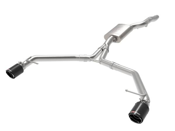 aFe - aFe MACH Force-Xp 13-16 Audi Allroad L4 SS Axle-Back Exhaust w/ Carbon Tips 49-36437-C
