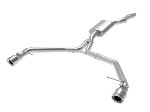 aFe - aFe MACH Force-Xp 13-16 Audi Allroad L4 SS Axle-Back Exhaust w/ Polished Tips 49-36437-P