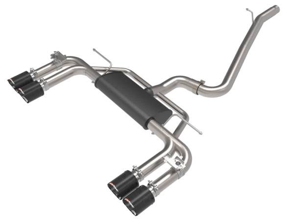aFe - aFe MACHForce XP 3in-2.5in 304SS Exhaust Cat-Back 15-20 Audi S3 L4-2.0L (t) - Carbon Tips 49-36442-C