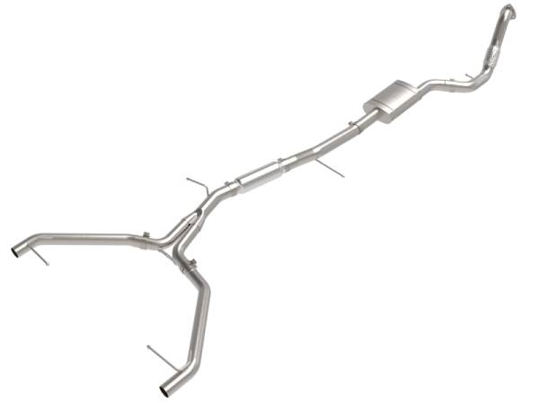 aFe - aFe 20-21 Audi A4 L4-2.0L (t) MACH Force-Xp 3in to 2-1/2in Stainless Steel Cat-Back Exhaust System 49-36446
