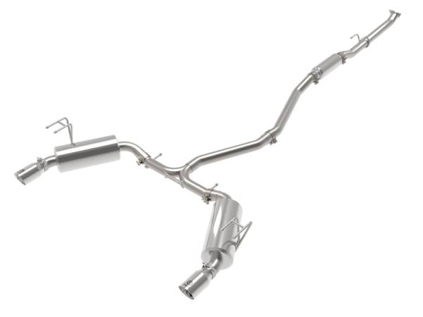 aFe - aFe POWER Takeda 2022 Honda Civic Stainless Steel Cat-Back Exhaust System w/ Polished Tip 49-36628-P