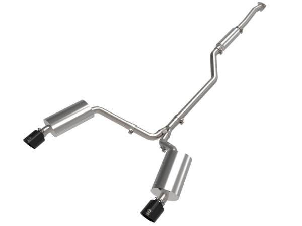 aFe - aFe 09-14 Acura TSX L4 2.4L Takeda 2-1/2in To 2-1/4in 304 SS Cat-Back Exhaust System w/ Black Tip 49-36629-B