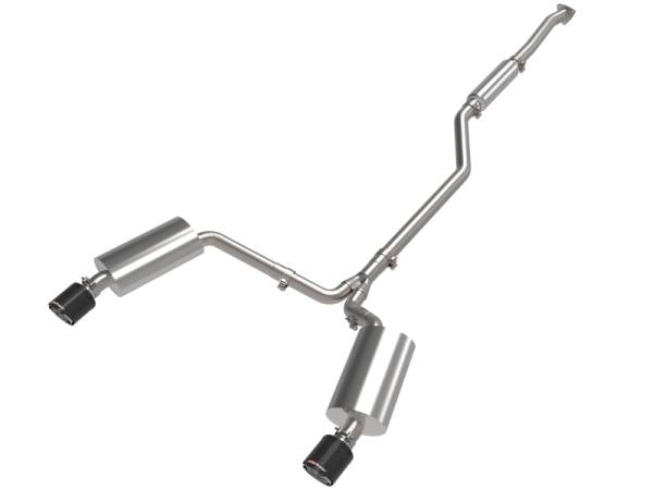 aFe - aFe 09-14 Acura TSX L4 2.4L Takeda 2-1/2in to 2-1/4in 304 SS Cat-Back Exhaust System w/ CF Tips 49-36629-C