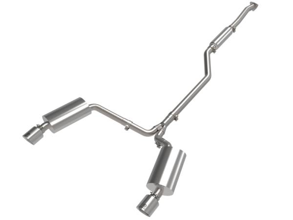 aFe - aFe 09-14 Acura TSX L4 2.4L Takeda 2-1/2in to 2-1/4in 304 SS Cat-Back Exhaust System w/Polished Tips 49-36629-P