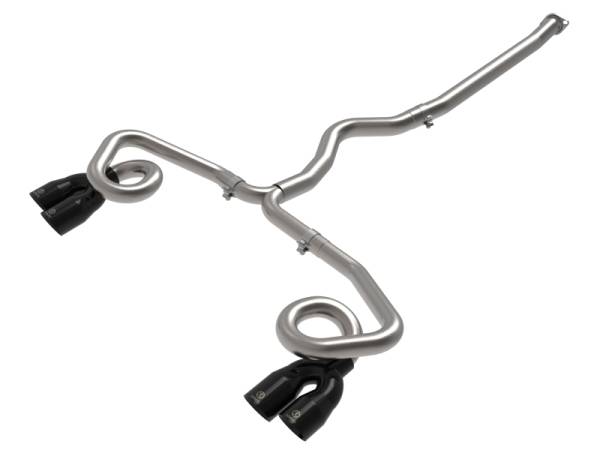 aFe - aFe POWER Takeda 3in to 2-1/2in 304 SS Cat-Back Exhaust w/ Black Tips 22-23 Subaru WRX H4-2.4L (t) 49-36809-B