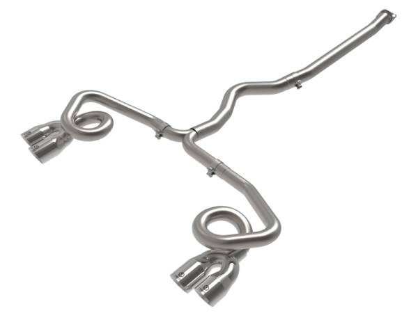 aFe - aFe POWER Takeda 3in to 2-1/2in 304 SS Cat-Back Exhaust w/ Polished Tips 22-23 Subaru WRX H4-2.4L(t) 49-36809-P