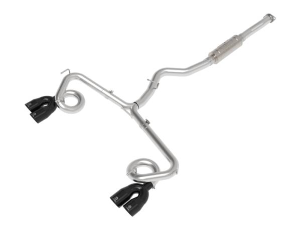 aFe - aFe Subaru WRX/STi 15-21 H4-2.0/2.5L Takeda 3in to 2-1/2in Stainless Cat-Back Exhaust w/ Black Tip 49-36810-B