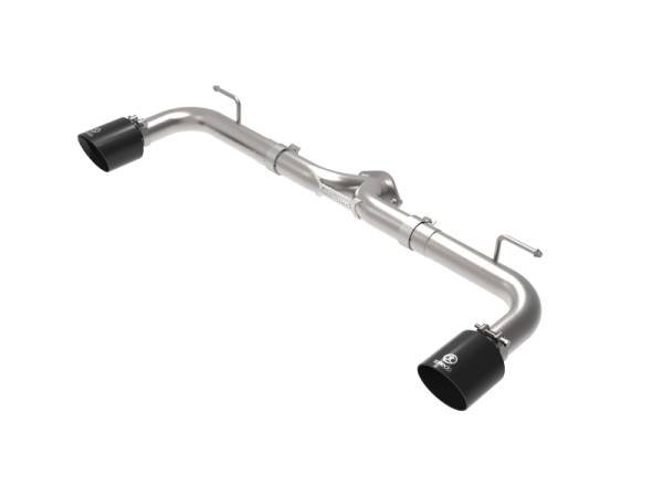 aFe - aFe Takeda 2-1/2in 304 SS Axle-Back Exhaust w/ Black Tip 14-18 Mazda 3 L4 2.0L/2.5L 49-37014-B