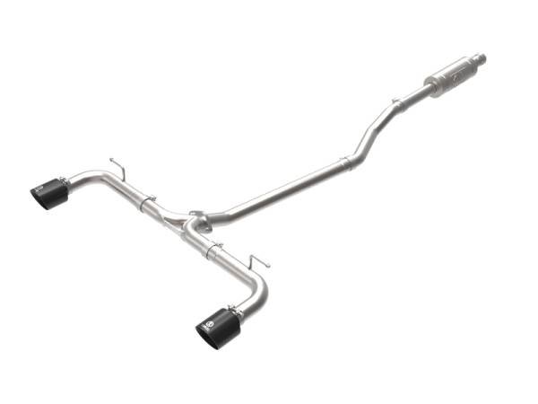 aFe - aFe Takeda 2-1/2in 304 SS Cat-Back Exhaust w/ Black Tips 14-18 Mazda 3 L4 2.0L/2.5L 49-37015-B