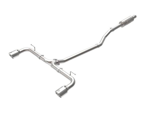 aFe - aFe Takeda 2-1/2in 304 SS Cat-Back Exhaust w/ Polished Tips 14-18 Mazda 3 L4 2.0L/2.5L 49-37015-P