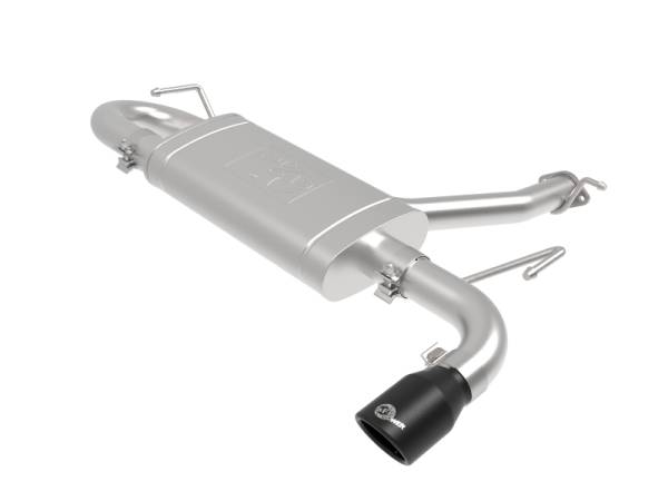 aFe - aFe Takeda 2.5in 304 SS Axle-Back Exhaust w/ Black Tips 18-22 Hyundai Kona L4-1.6L (t) AWD 49-37017-B