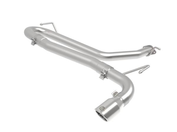 aFe - aFe Takeda 2.5in 304 SS Axle-Back Exhaust w/o Muffler w/Polish Tip 18-22 Hyundai Kona L4-1.6L(t) AWD 49-37017NM-P