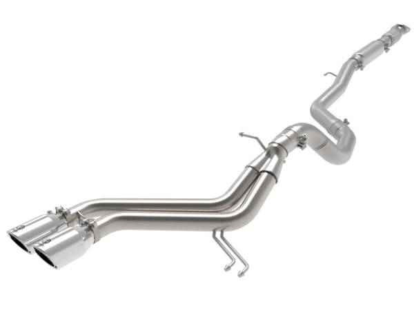 aFe - aFe Takeda 2-1/2in to 3in SS-304 Cat-Back Exhaust w/ Polished Tips 13-17 Hyundai Veloster L4-1.6L 49-37018-P