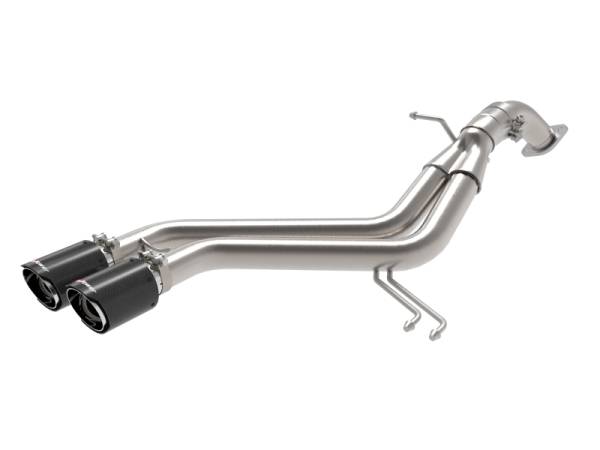 aFe - aFe Takeda 13-17 Hyundai Veloster L4-1.6L 2-1/2in 304 SS Axle-Back Exhaust w/ Carbon Fiber Tips 49-37019-C