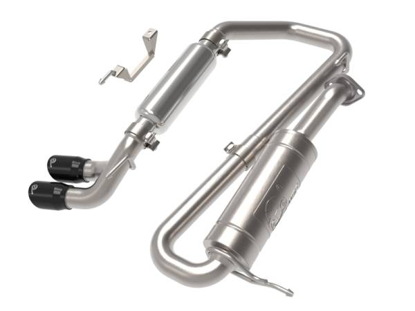 aFe - aFe 18-21 Suzuki Jimny Takeda 2-1/4in. 304 SS Cat-Back Exhaust w/ Blk Tip 49-37020-B