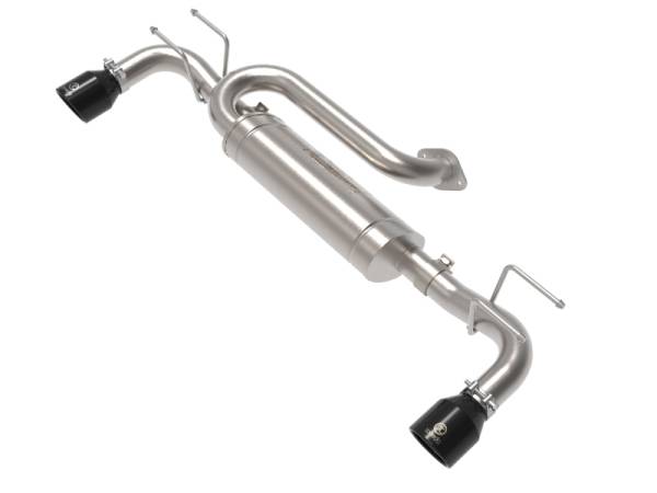 aFe - aFe 19-22 Mazda 3 L4 2.5L Takeda 3in to 2-1/2in 304 Stainless Steel Axle-Back Exhaust w/ Black Tip 49-37023-B