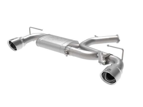 aFe - aFe Hyundai Veloster N 21-22 L4-2.0L (t) Takeda Axle-Back Exhaust System- Polished Tips 49-37029-P