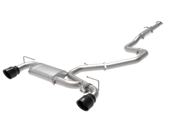 aFe - aFe Hyundai Veloster N 21-22 L4-2.0L (t) Takeda Cat-Back Exhaust System- Black Tips 49-37030-B