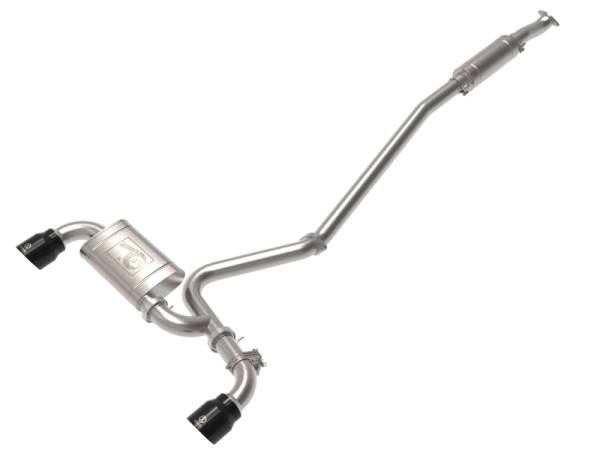 aFe - aFe 22-23 Hyundai Kona N L4 2.0L(t) Takeda 3in 304 SS Cat-Back Exhaust System w/ Black Tips 49-37033-B