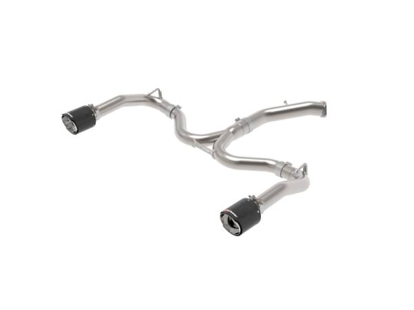 aFe - aFe Takeda 20-21 Kia Forte GT 1.6L (t) 3in to 2.5in SS Axle-Back Exhaust System w/ Carbon Fiber Tips 49-37037-C