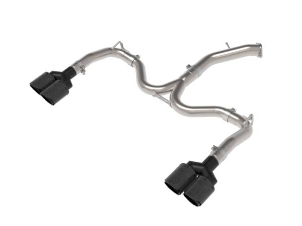 aFe - aFe 22-24 Kia Forte GT 1.6L 3in-2.5in 304 Stainless Steel Axle-Back Exhaust w/ Carbon Fiber Tips 49-37039-C