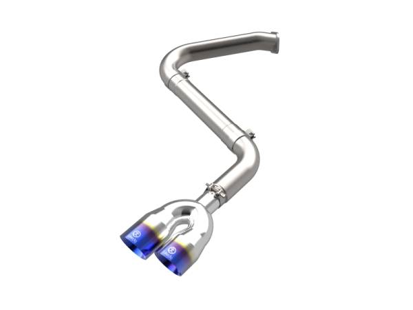aFe - aFe Takeda Axle-Back Exhaust System Hyundai Elantra N Line 21-25 L4-1.6L- Blue Flame Tip 49-37045-L