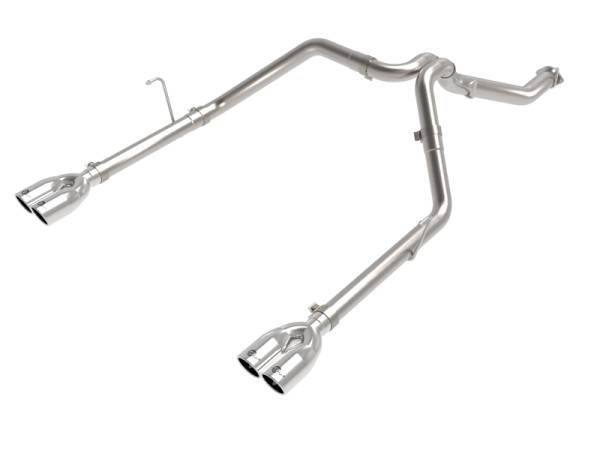aFe - aFe Vulcan Series 3in 304SS Cat-Back 21 Jeep Gladiator V6-3.0L (td) - Dual Polished Tip 49-38095-P