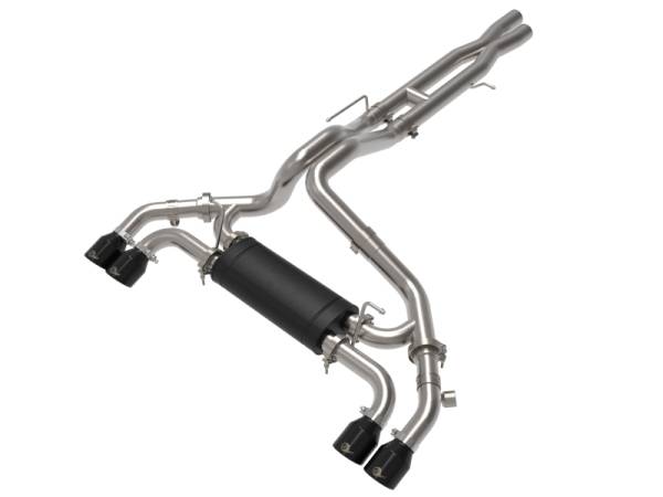 aFe - aFe Vulcan Series 2.5in 304SS Cat-Back Exhaust 2021+ Jeep Wrangler 392 6.4L w/ Black Tips 49-38098-B