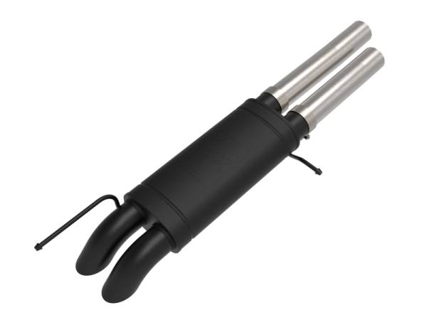 aFe - aFe 2021+ Jeep Wrangler JL (392 V8-6.4L) Rock Basher 3in. 304 Stainless Steel Cat-Back Exhaust 49-38099