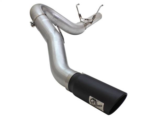 aFe - aFe MACHForce XP Exhaust Large Bore 5in DPF-Back SS 13-15 Dodge Trucks L6-6.7L (td) *Black Tip 49-42051-1B